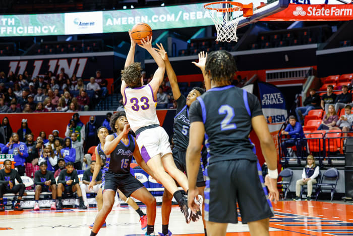 Phillips Academy Williamsville Illinois boys basketball March 7 2024 Nate Latsch 26501